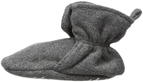 Hudson Baby Unisex Cozy Fleece Booties, Dark Gray, 0-6 Months by Hudson Baby