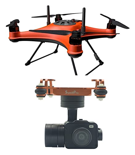 MEGAVM Professional Drones 5KM 30mins 2KG Payload Fishing Drone 4K Drone IP67 Camera Drone for Rescue Delivery (Color : with GC3-S PL1-S) by 8774321