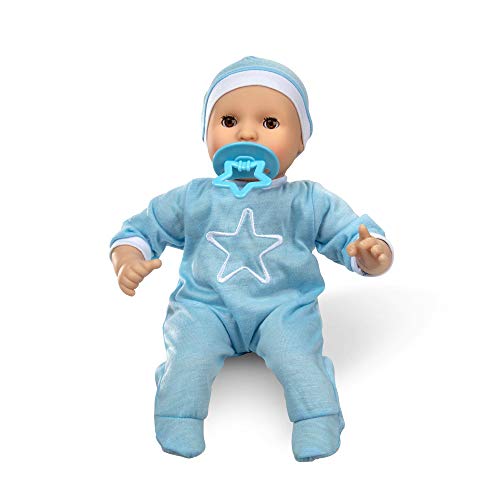 Melissa & Doug Mine to Love Jordan 12â Light Skin-Tone Boy Baby Doll with Romper, Cap, Pacifier by Melissa & Doug