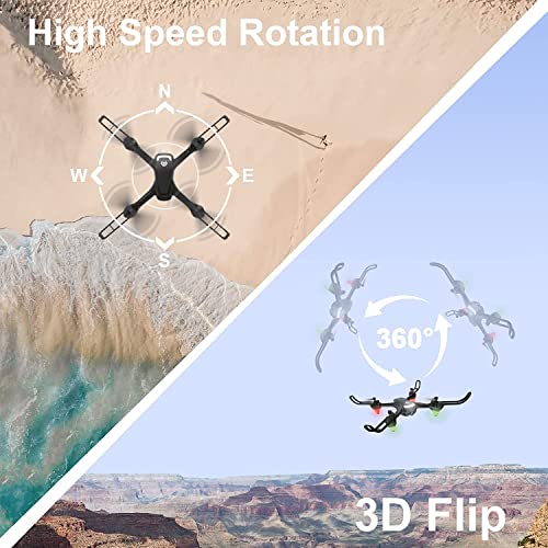 UNTEI EC100 Drones with Camera 2K for Kids Adults,HD FPV Live Video Camera Drones RC Quadcopters for Beginners, Gravity Control, Altitude Hold, Headless Mode,Speed Adjustment, 3D Flips, Funny Toys Gifts for Boys Girls by UNTEI