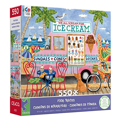 Ceaco - Food Trucks - Ice Cream Truck - 550 Piece Jigsaw Puzzle from Ceaco