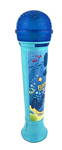 Baby Shark Singalong Microphone for Kids, Toy Microphone with Built-in Music and Flashing Lights, Baby Shark Toy for Kids Aged 3 and Up by Kid Designs