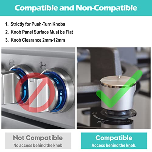 Stove Knob Locks (5 Pack), Stove Stoppaz Child Safety Guards, Durable Design - Baby and Pets Proof (Dark Black) by Stove Stoppaz