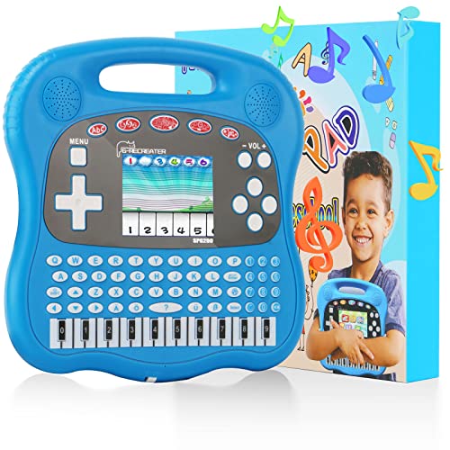 G-RECREATER Kids Learning Tablet, Preschool Laptop with LED Screen, Baby Learning Pad with Alphabet/Words/Music/Math Educational Electronic Toys Gifts, Toddler Learning Games for Kids Ages 3-12 from G-RECREATER G-RECREATER