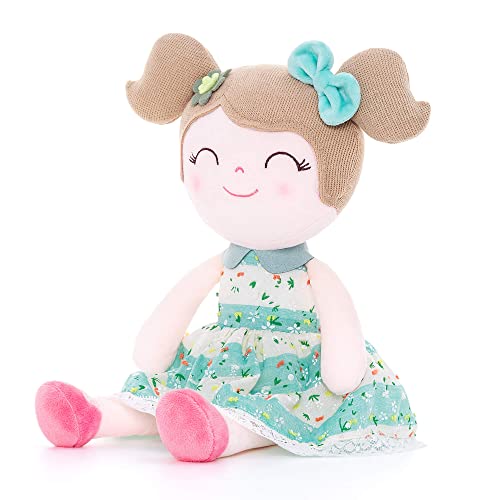 Gloveleya Baby Girl Gifts Soft First Baby Doll Plush Dolls Green 16 Inches with Gift Box by Gloveleya