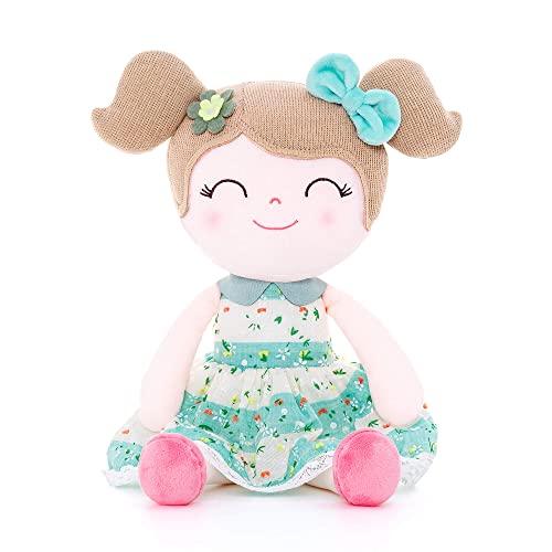 Gloveleya Baby Girl Gifts Soft First Baby Doll Plush Dolls Green 16 Inches with Gift Box by Gloveleya