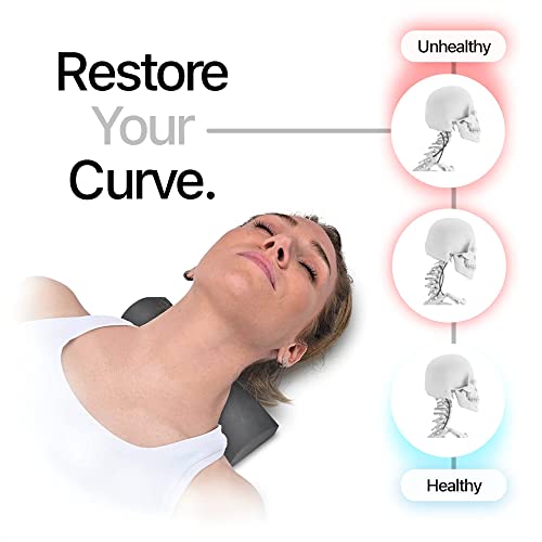 ChiroLux Curv | Cervical Neck Traction Device & Neck Posture Corrector. This Chiropractic Tool is A Denneroll Cervical Neck Wedge, Neck Curve Restorer & Cervical Traction Device for Neck Pain Relief from ChiroLux