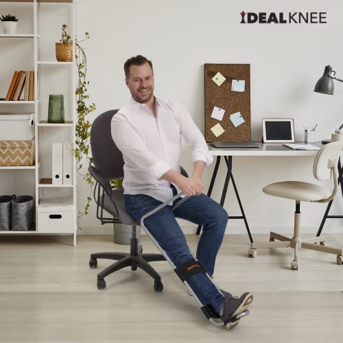 IdealKnee: The Most Effective and Easy to Use Treatment for Knee Extension | for Athletes + Physical Therapy + Rehab + Ortho | Comes with ONE Comfort pad for The"Over The Knee" Strap from IdealStretch