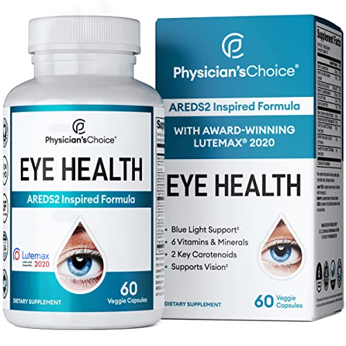Areds 2 Eye Vitamins (Clinically Proven LuteMax 2020) Lutein, Zeaxanthin and Bilberry Supplement, Supports Eye Strain, Dry Eye and Vision Health, 2 Award Winning Eye Ingredients by JB7, LLC