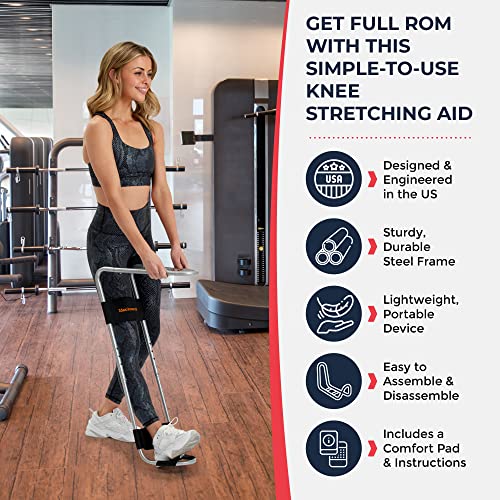 IdealKnee: The Most Effective and Easy to Use Treatment for Knee Extension | for Athletes + Physical Therapy + Rehab + Ortho | Comes with ONE Comfort pad for The"Over The Knee" Strap from IdealStretch