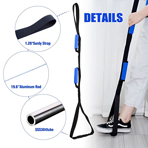 Homymusy Leg Lifter Strap Multi-Loop 41 Inches with Handles -Mobility Aids for Disabled and Elderly,Durable Tool for Hip and Knee Surgery Recovery Kit,Wheelchair from Yueer llc