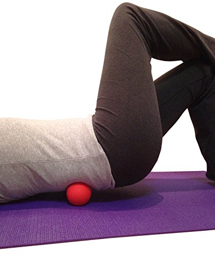 Kieba Massage Lacrosse Balls for Myofascial Release, Trigger Point Therapy, Muscle Knots, and Yoga Therapy. Set of 2 Firm Balls (Blue and Red) by Kieba