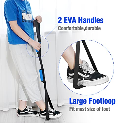 Homymusy Leg Lifter Strap Multi-Loop 41 Inches with Handles -Mobility Aids for Disabled and Elderly,Durable Tool for Hip and Knee Surgery Recovery Kit,Wheelchair from Yueer llc