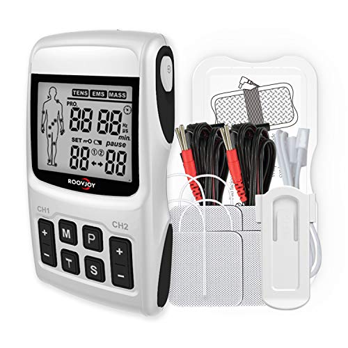 roovjoy Tens Unit EMS Muscle Stimulator Massager for Pain Relief Electrodes Therapy Tens Machine from æ·±å³å¸åé²¸ç§ææéå¬å¸