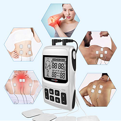 roovjoy Tens Unit EMS Muscle Stimulator Massager for Pain Relief Electrodes Therapy Tens Machine from æ·±å³å¸åé²¸ç§ææéå¬å¸