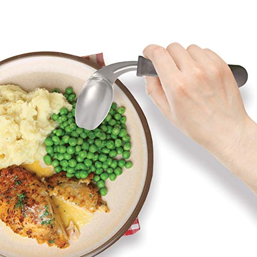 Right Handed Grip Easy Offset Spoon by Rehabilitation Advantage