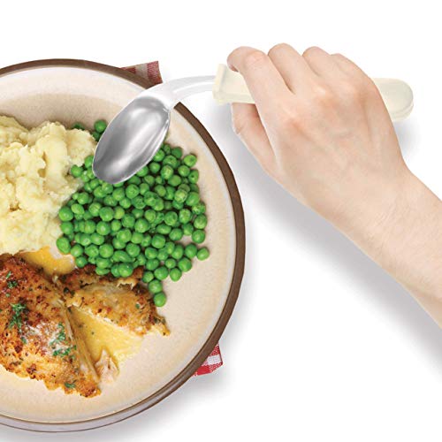 Right Handed Grip Easy Offset Spoon by Rehabilitation Advantage