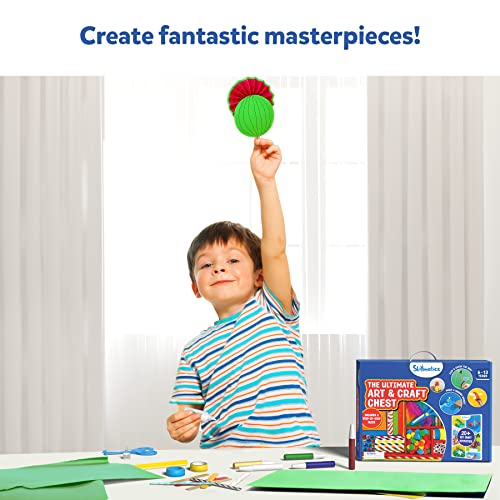 Skillmatics Art & Craft Activity Chest - 500+ Pieces, Step-by-Step Guide Included, Perfect DIY Gift for Kids Ages 6-13 from Grasper Global Inc.