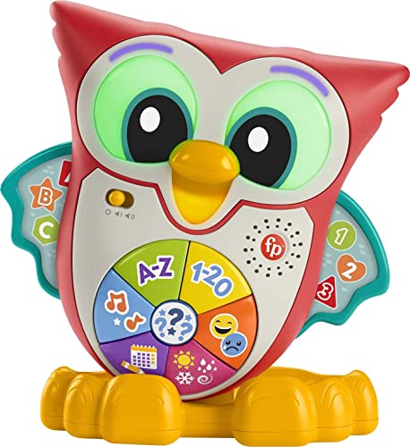 Fisher-Price Linkimals Interactive Learning Toy for Toddlers with Lights Music and Motion, Light-Up & Learn Owl from Fisher-Price