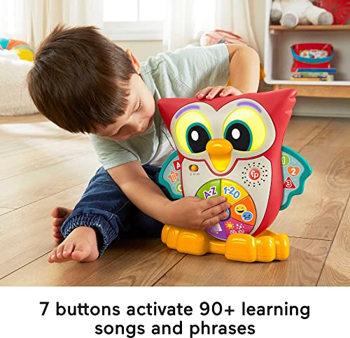 Fisher-Price Linkimals Interactive Learning Toy for Toddlers with Lights Music and Motion, Light-Up & Learn Owl from Fisher-Price