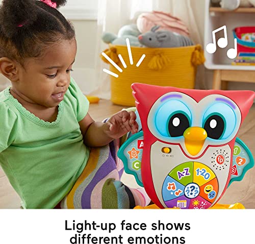 Fisher-Price Linkimals Interactive Learning Toy for Toddlers with Lights Music and Motion, Light-Up & Learn Owl from Fisher-Price