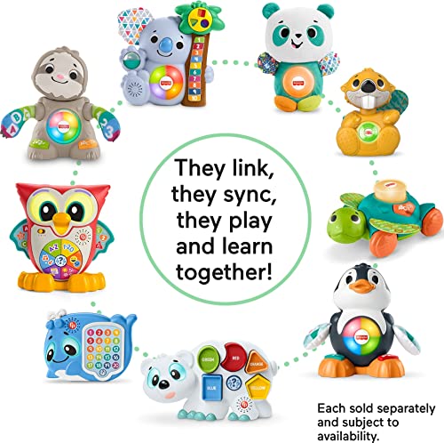 Fisher-Price Linkimals Interactive Learning Toy for Toddlers with Lights Music and Motion, Light-Up & Learn Owl from Fisher-Price