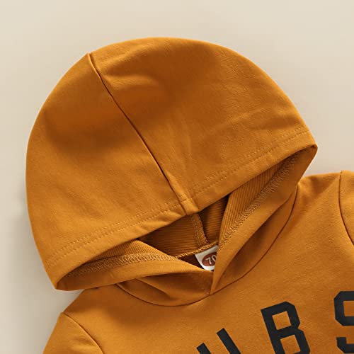 2Pcs Baby Boys Hoodie Tops Pants Set Letter Print Sweatsuit Clothes Fall Winter Outfits 18-24 Months by 