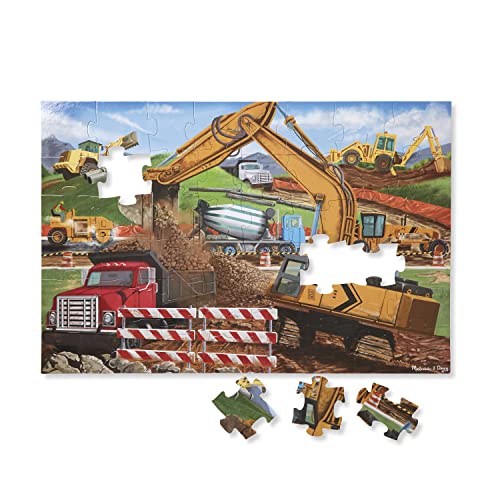 Melissa & Doug Building Site Jumbo Jigsaw Floor Puzzle (48 pcs, 2 x 3 feet long) from Melissa & Doug