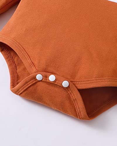 Renotemy Newborn Baby Clothes Boy Winter Infant Boys Babies Clothes Long Sleeve Splicing Bodysuit Romper Solid Pant Clothing Fall 0-3 Months Baby Boy Clothes by 