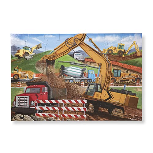 Melissa & Doug Building Site Jumbo Jigsaw Floor Puzzle (48 pcs, 2 x 3 feet long) from Melissa & Doug