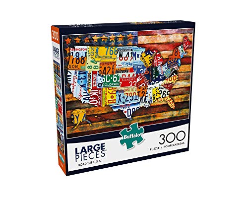 Buffalo Games - Road Trip USA - 300 Large Piece Jigsaw Puzzle, 21-1/4inx15in from Buffalo Games