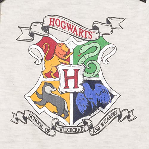 Harry Potter Gryffindor Slytherin Ravenclaw Newborn Baby Boys 3 Piece Outfit Set: Cuddly Bodysuit Pants Hat White / Gray 0-3 Months by Bentex Group, Inc.