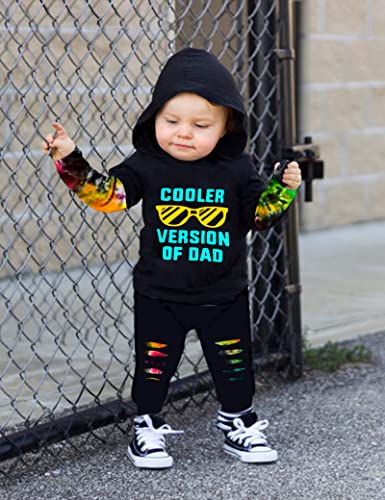 Toddler Boy Sweatsuit Hoodie Long Sleeve Letter Print Sweatshirt Ripped Pants Fall Winter Outfits Clothes Set Baby Boy Clothes 18-24 months Baby Boy Winter Clothes 24 Month Boy Clothes from 