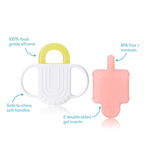 Not-Too-Cold-to-Hold BPA-Free Silicone Teether for Babies by Frida Baby by AmazonUs/NOSAS