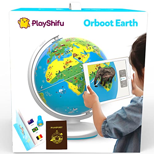 Shifu Orboot (App Based): Augmented Reality Interactive Globe For Kids, Stem Toy For Boys & Girls Ages 4+ Educational Toy Gift (No Borders, No Names On Globe) by Shifu