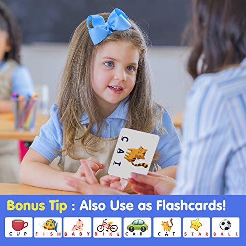 HahaGift Educational Toys for 3-5 Year Old Boy Girl Gifts, Matching Letter Learning Games Activities, Ideal Christmas Birthday Gift for Toddler Kids Age 2 3 4 5 Year Olds Boys Girls by Ten o'clock