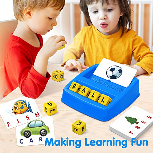 NARRIO Educational Toys for 3 4 5 Year Old Boys Gift, Matching Letter Game Preschool Learning Toys for Kids Ages 4-8 Years, Birthday Gifts for 3-6 Year Old Boys Toddler Toys Age 2-4 by Narrio