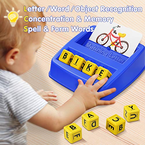 HahaGift Educational Toys for 3-5 Year Old Boy Girl Gifts, Matching Letter Learning Games Activities, Ideal Christmas Birthday Gift for Toddler Kids Age 2 3 4 5 Year Olds Boys Girls by Ten o'clock