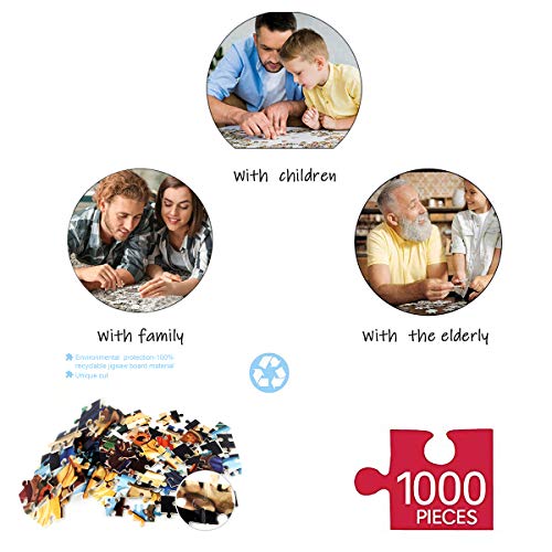 Puzzles for Adults 1000 Piece Jigsaw Puzzles 1000 Pieces for Adults Kids Puzzle Game Toys Gift Zodiac Horoscope 26.7" x 26.7" by VISUO