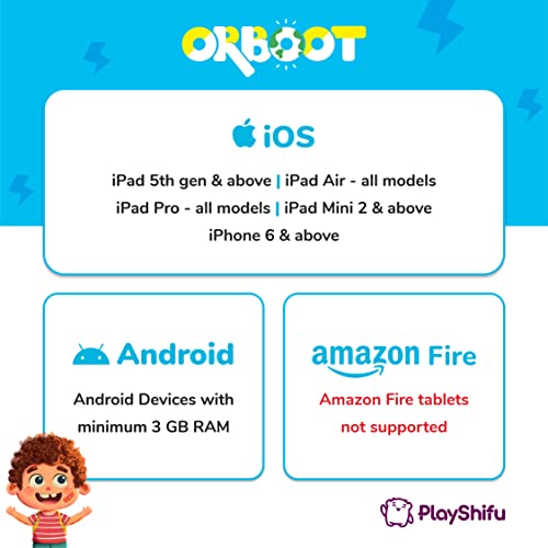 Shifu Orboot (App Based): Augmented Reality Interactive Globe For Kids, Stem Toy For Boys & Girls Ages 4+ Educational Toy Gift (No Borders, No Names On Globe) by Shifu