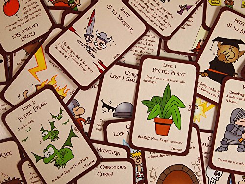 Munchkin Deluxe Board Game (Base Game), Family Board & Card Game, Adults, Kids, & Fantasy Roleplaying Game, Ages 10+, 3-6 Players, Avg Play Time 120 Min, From Steve Jackson Games from Steve Jackson Games