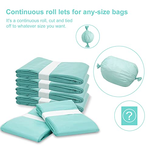 Diaper Pail Liner Refills Bags Compatible with Janibell Akord 330 Series Adult Diaper System, Green, Lightly Scented, 10 Count by Zippland