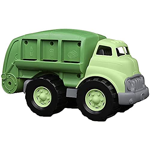 Green Toys Recycling Truck in Green Color - BPA Free, Phthalates Free Garbage Truck for Improving Gross Motor, Fine Motor Skills. Kids Play Vehicles by Green Toys
