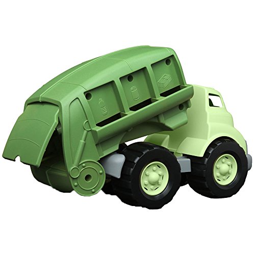 Green Toys Recycling Truck in Green Color - BPA Free, Phthalates Free Garbage Truck for Improving Gross Motor, Fine Motor Skills. Kids Play Vehicles by Green Toys
