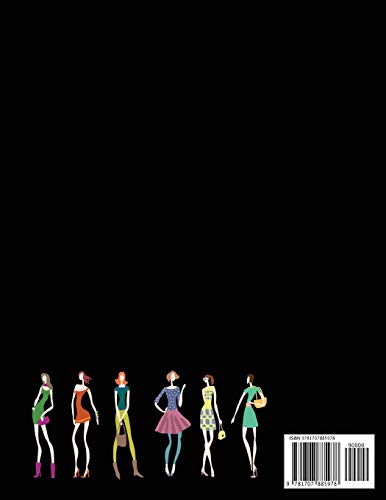 My Fashion Design Sketchbook: Modern Design Sketch Journal with Silhouette Templates for Girls & Teens (Beginner Fashion Designers Supplies) by Independently published