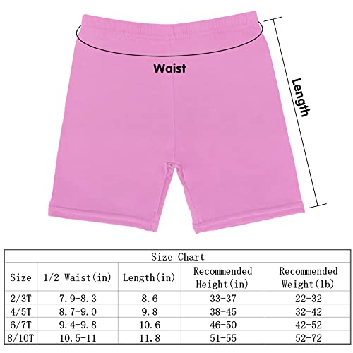 HOLLHOFF 12 Pack Girls Dance Shorts 6-7 Years, 12 Color Bike Short Breathable and Safety for Playgrounds and Gymnastics by 