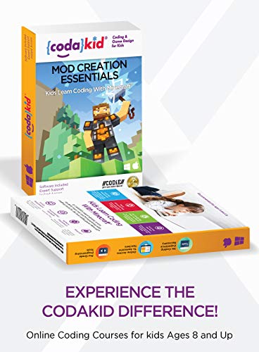 Coding for Kids with Minecraft - Ages 8+ Learn Real Computer Programming and Code Amazing Minecraft Mods with Java - Award-Winning Online Courses (PC & Mac) by CodaKid