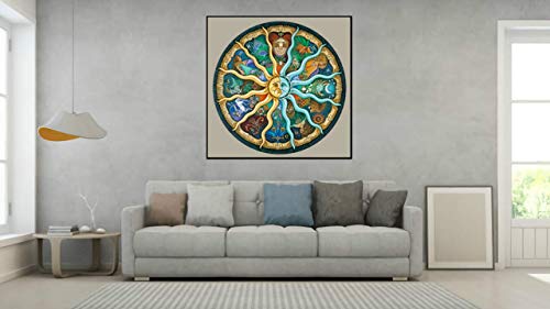 Puzzles for Adults 1000 Piece Jigsaw Puzzles 1000 Pieces for Adults Kids Puzzle Game Toys Gift Zodiac Horoscope 26.7" x 26.7" by VISUO