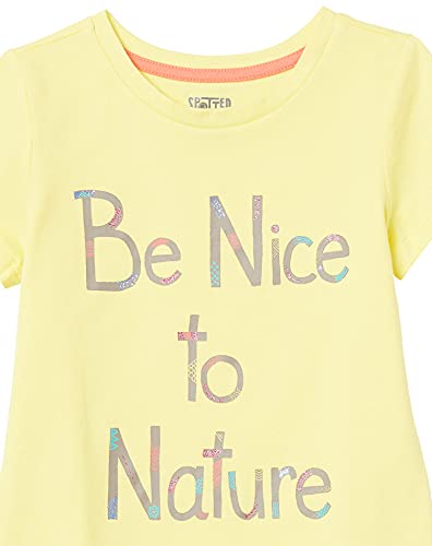 Spotted Zebra Girls' Short-Sleeve Tunic T-Shirts, Pack of 3, Light Orange/Light Yellow/Light Green, Elephants, Medium from FR Apparel Trading DMCC