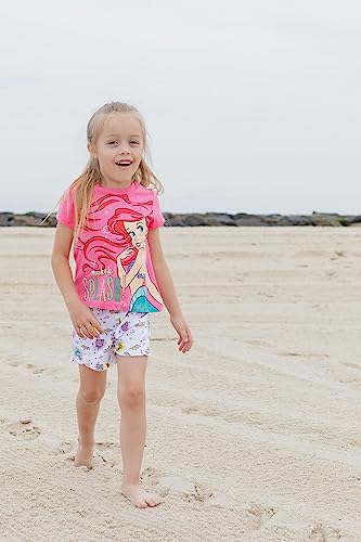 Disney Princess Cinderella Belle Toddler Girls 4 Pack Short Sleeve T-Shirts 4T from Bentex Group Inc.